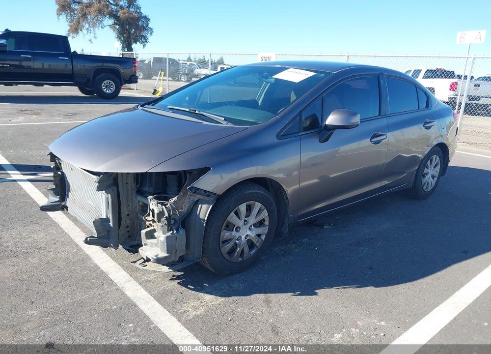 2012 HONDA CIVIC LX VIN: 19XFB2F53CE355498