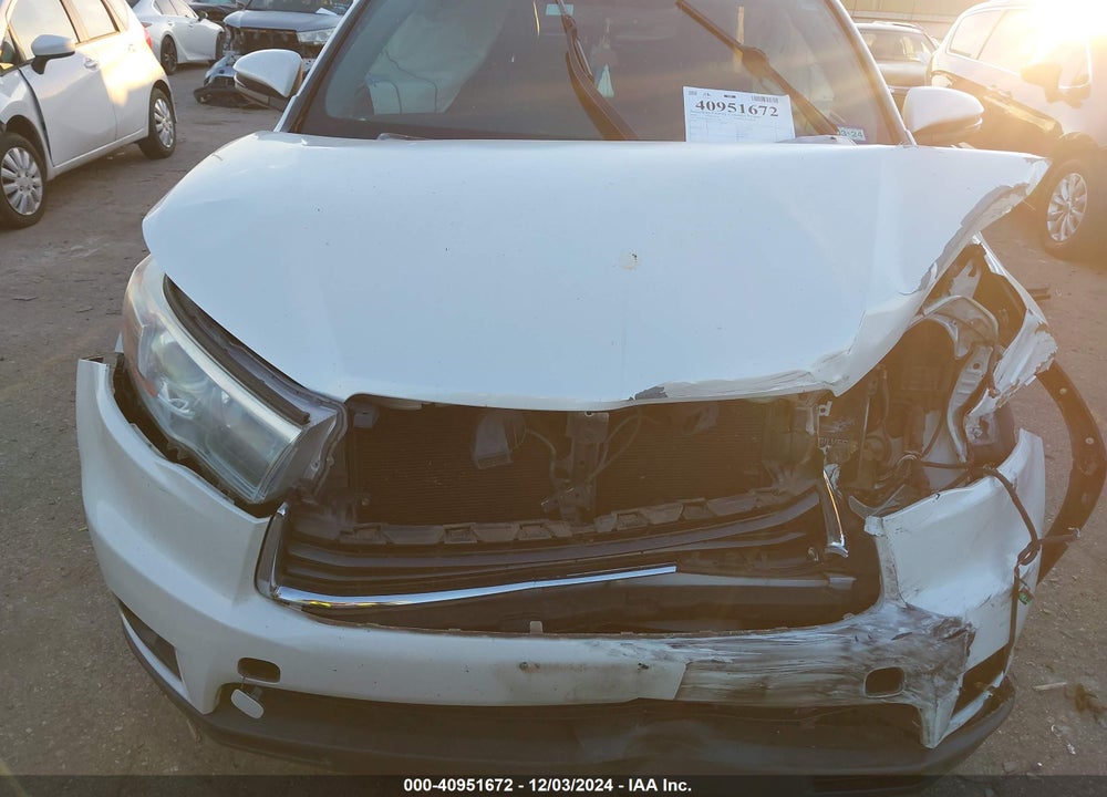 2016 TOYOTA HIGHLANDER XLE V6 VIN: 5TDKKRFH7GS171744