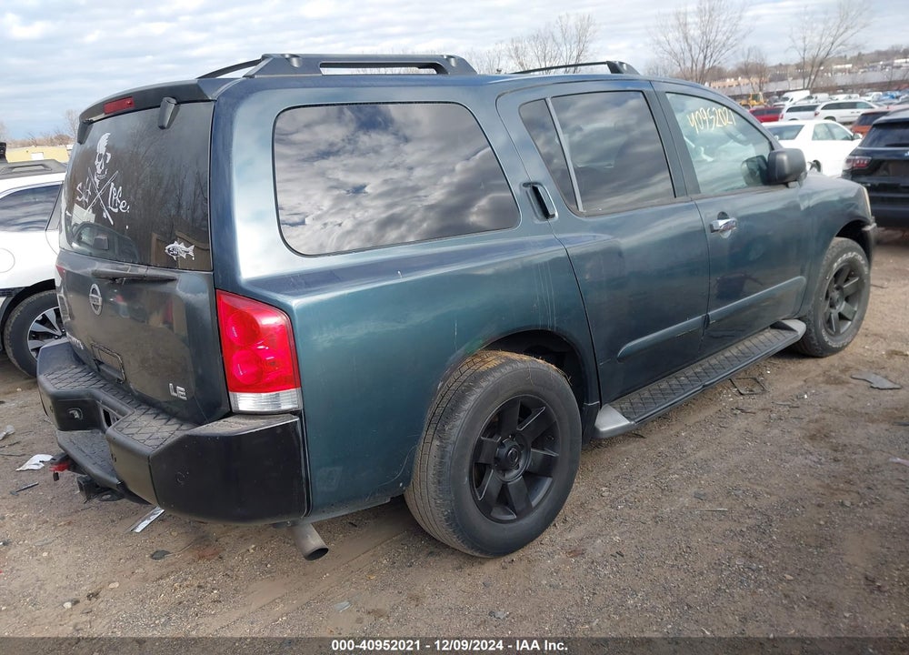 2004 NISSAN PATHFINDER ARMADA LE VIN: 5N1AA08B14N737283