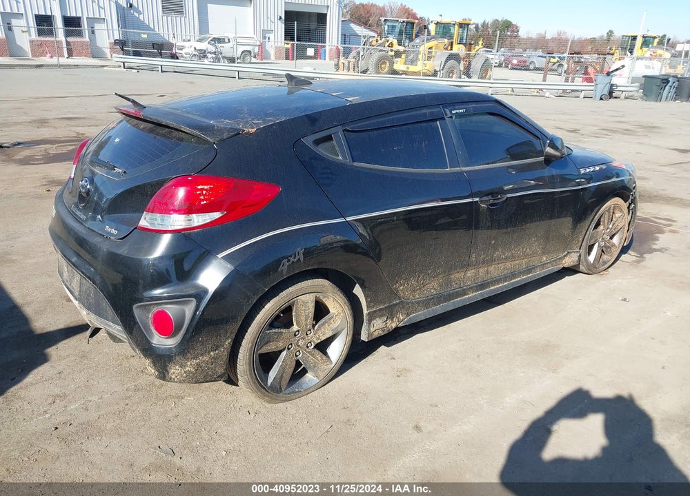 2013 HYUNDAI VELOSTER TURBO W/BLUE VIN: KMHTC6AE8DU164219