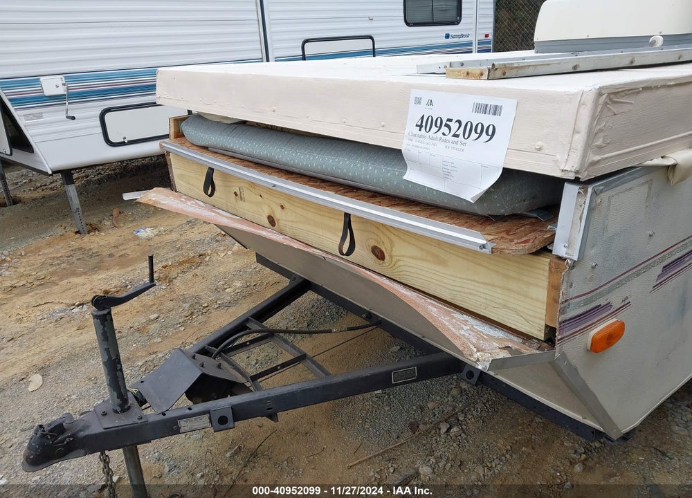 1996 VANGUARD POP TRAILER VIN: 1PA100H1XL1059453