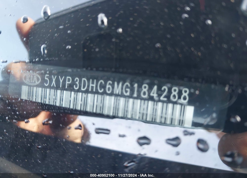 2021 KIA TELLURIDE EX VIN: 5XYP3DHC6MG184288