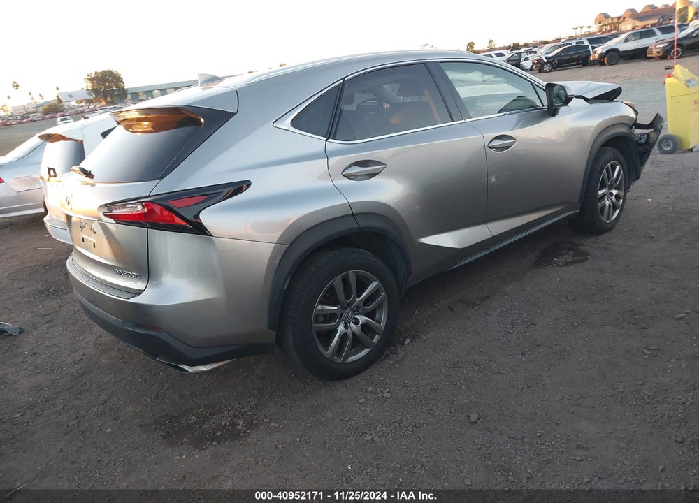 2016 LEXUS NX 200T VIN: JTJBARBZ9G2086992