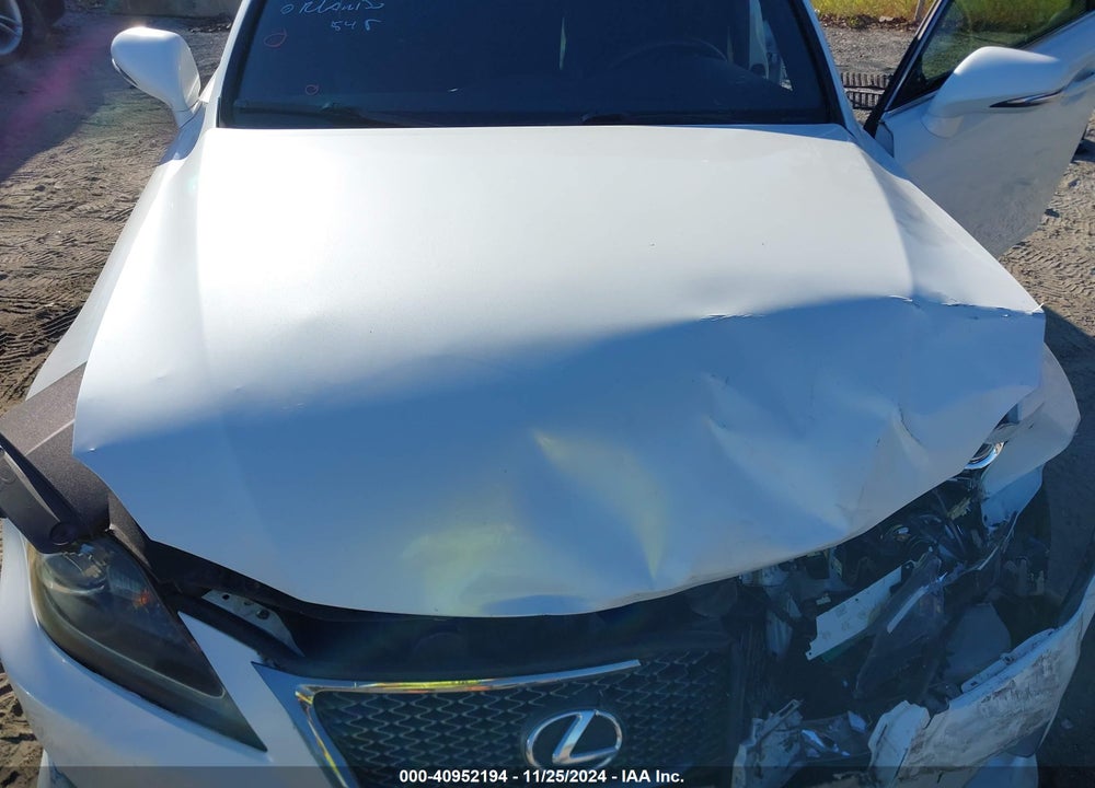 2012 LEXUS IS 250 VIN: JTHBF5C21C5168916