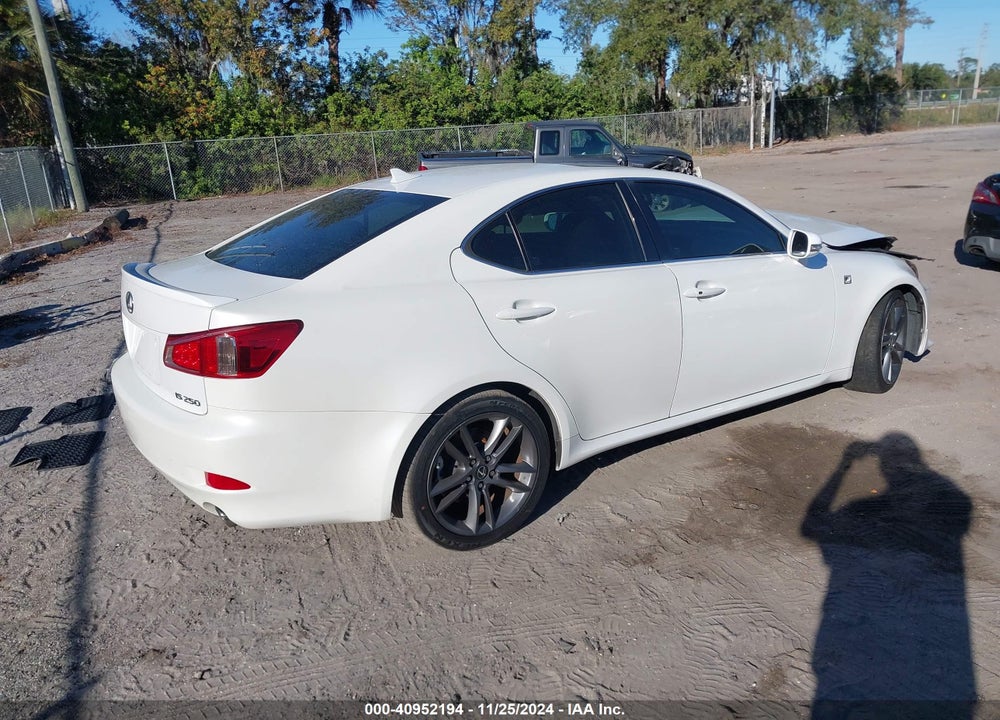 2012 LEXUS IS 250 VIN: JTHBF5C21C5168916