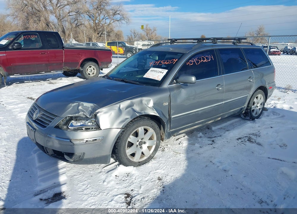 2002 VOLKSWAGEN PASSAT GLX VIN: WVWYH63B12E424935