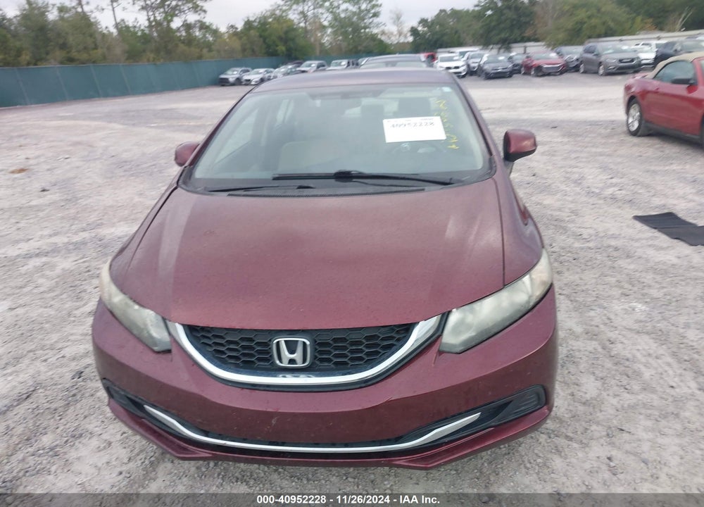 2013 HONDA CIVIC LX VIN: 19XFB2F57DE002778