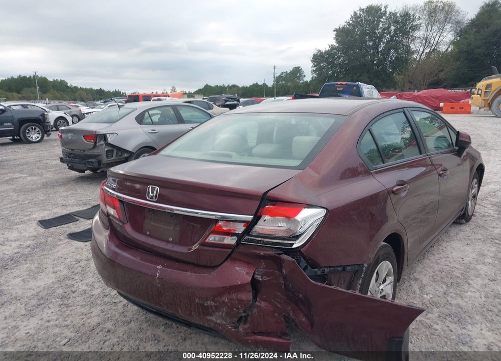 2013 HONDA CIVIC LX VIN: 19XFB2F57DE002778