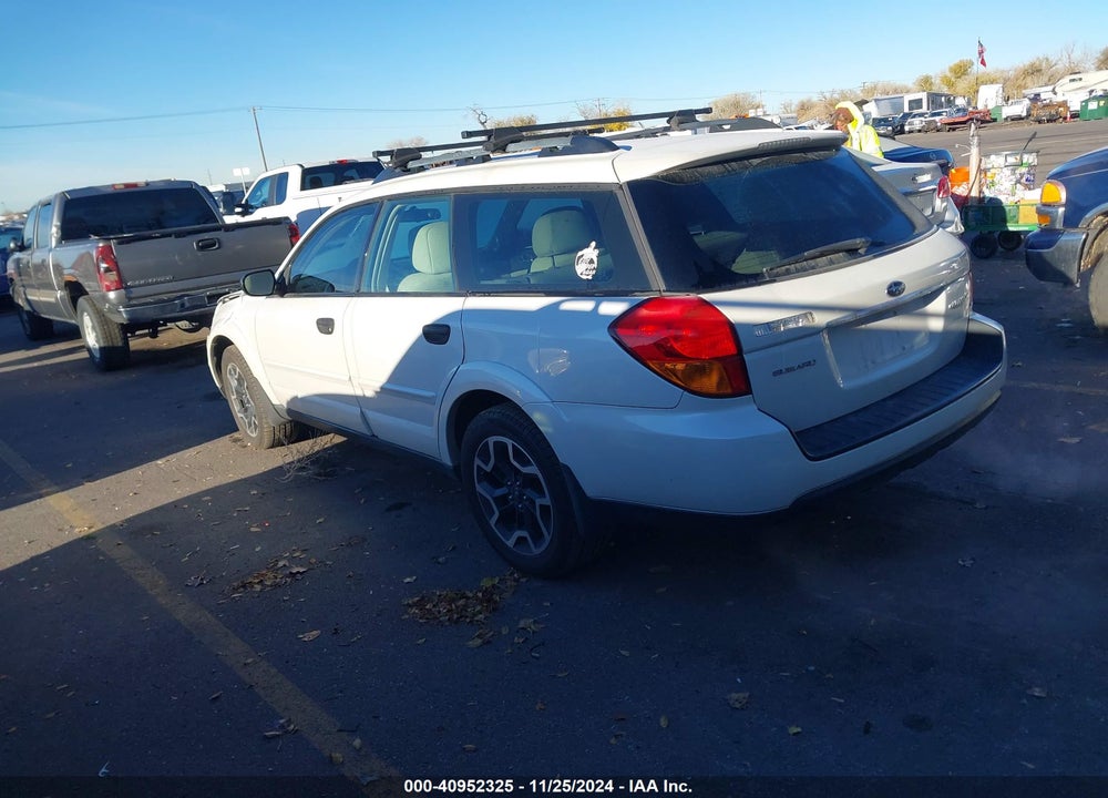 2007 SUBARU OUTBACK 2.5I/2.5I BASIC/2.5I L.L. BEAN EDITION VIN: 4S4BP61CX77341970