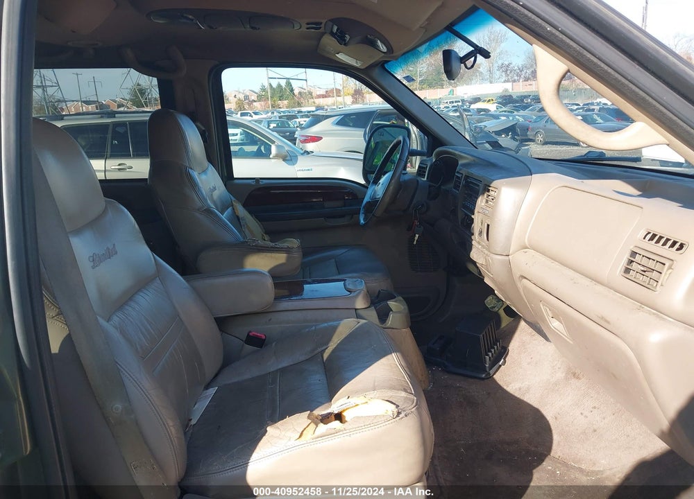 2001 FORD EXCURSION LIMITED VIN: 1FMSU43F21EA00439