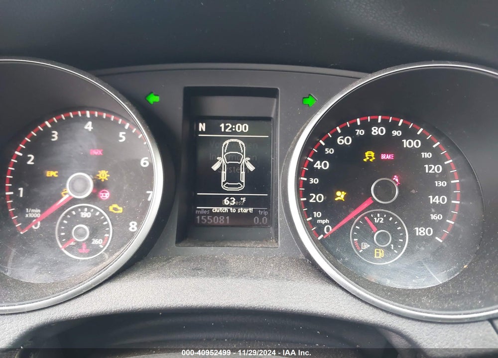2012 VOLKSWAGEN GTI VIN: WVWGD7AJ6CW209716