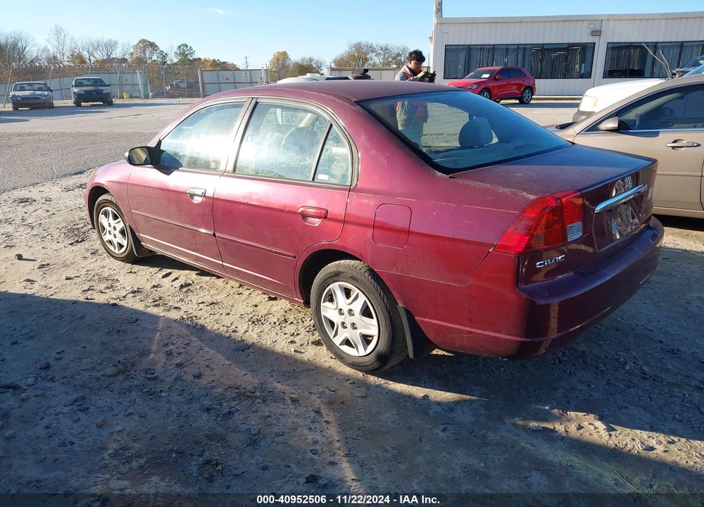 2003 HONDA CIVIC LX VIN: 2HGES16593H626043