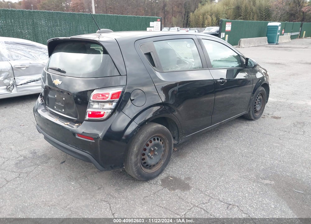 2019 CHEVROLET SONIC LT AUTO VIN: 1G1JG6SB3K4136564