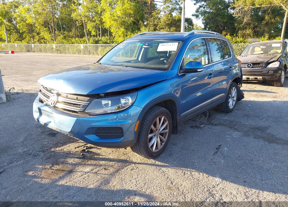 2017 VOLKSWAGEN TIGUAN 2.0T WOLFSBURG EDITION VIN: WVGSV7AX0HK004740