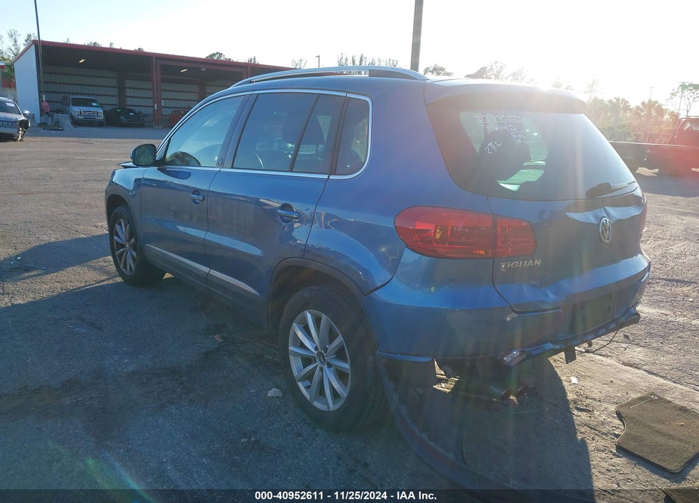 2017 VOLKSWAGEN TIGUAN 2.0T WOLFSBURG EDITION VIN: WVGSV7AX0HK004740