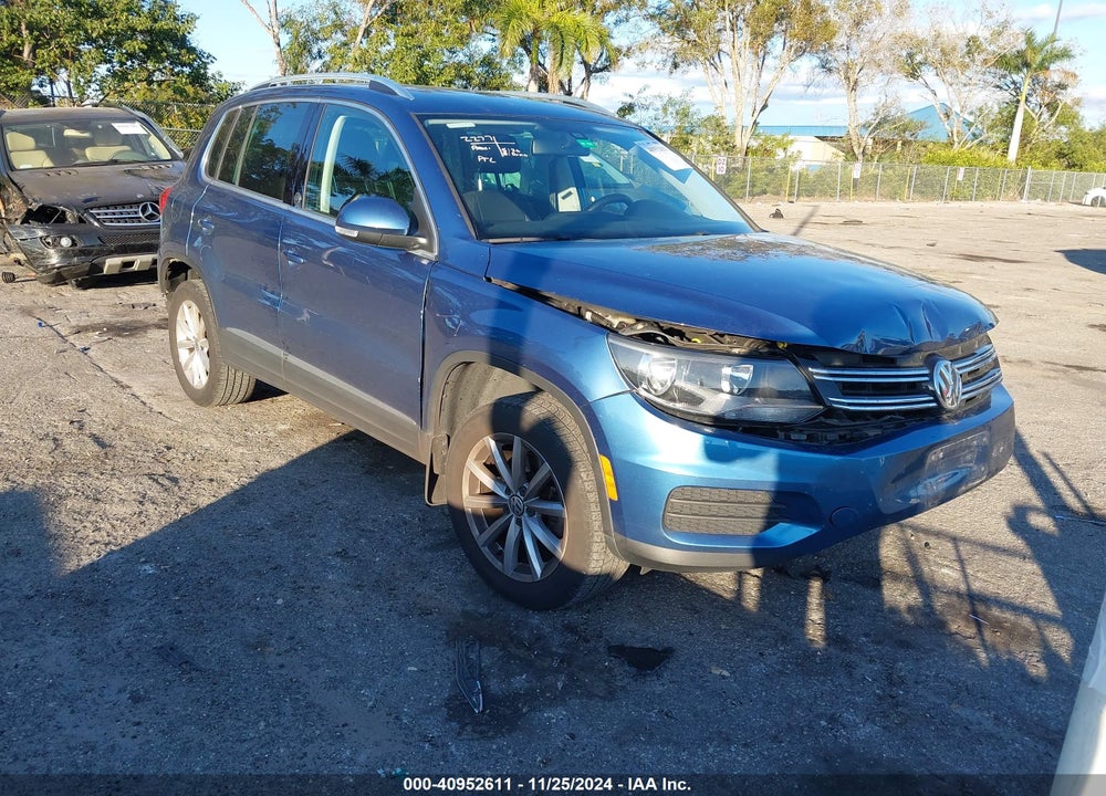 2017 VOLKSWAGEN TIGUAN 2.0T WOLFSBURG EDITION VIN: WVGSV7AX0HK004740