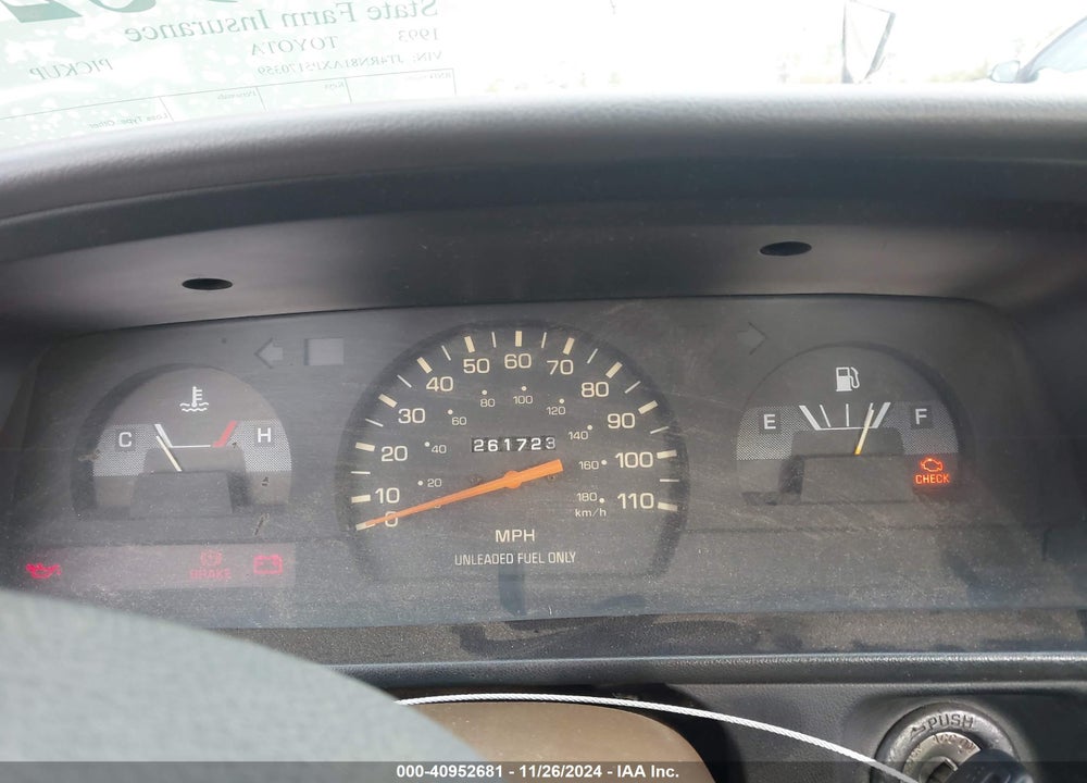 1993 TOYOTA PICKUP 1/2 TON SHORT WHEELBASE VIN: JT4RN81AXP5170359