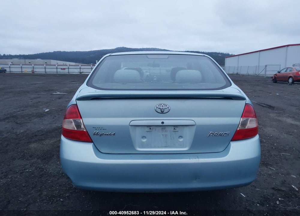 2001 TOYOTA PRIUS VIN: JT2BK12U910012862
