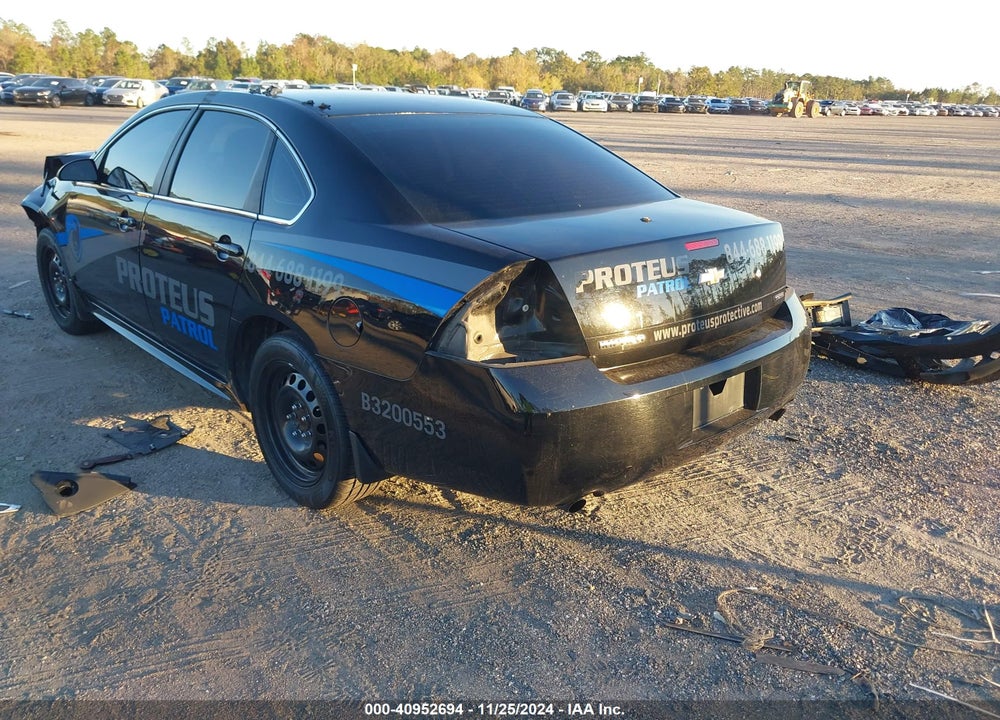 2015 CHEVROLET IMPALA LIMITED POLICE VIN: 2G1WD5E36F1160811