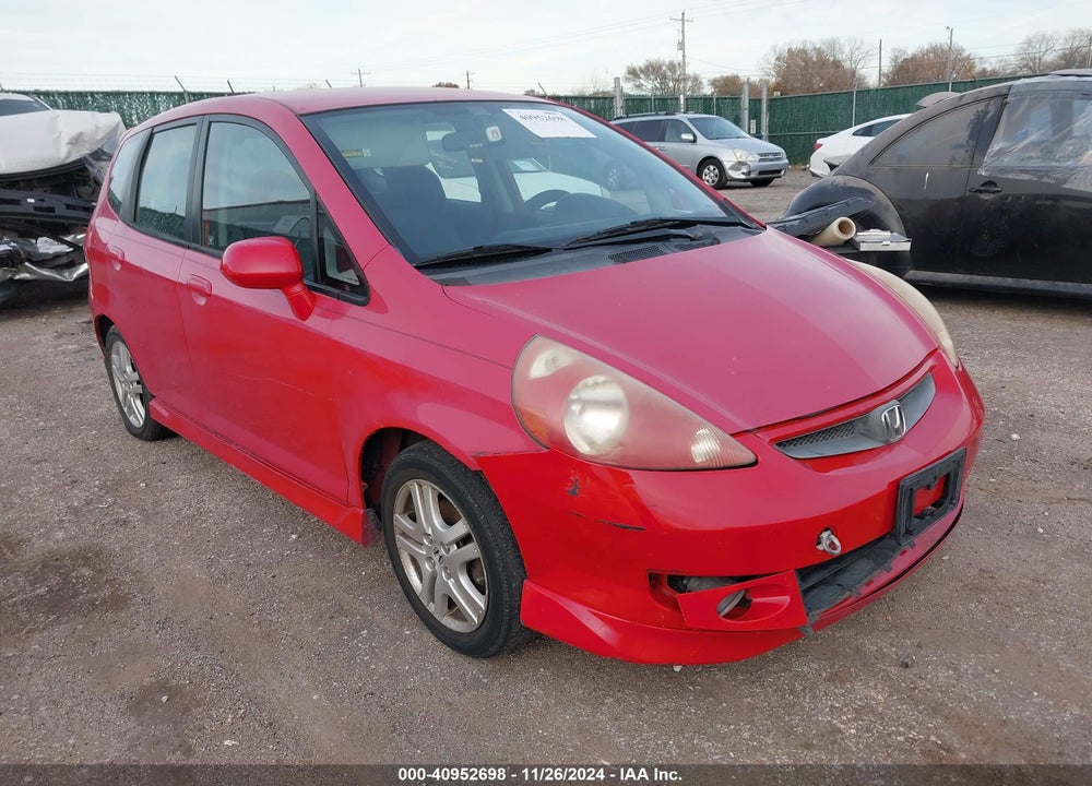 2008 HONDA FIT SPORT VIN: JHMGD38628S051575