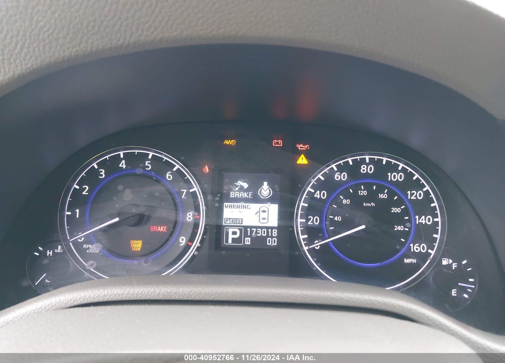 2012 INFINITI G37X VIN: JN1CV6AR9CM678311