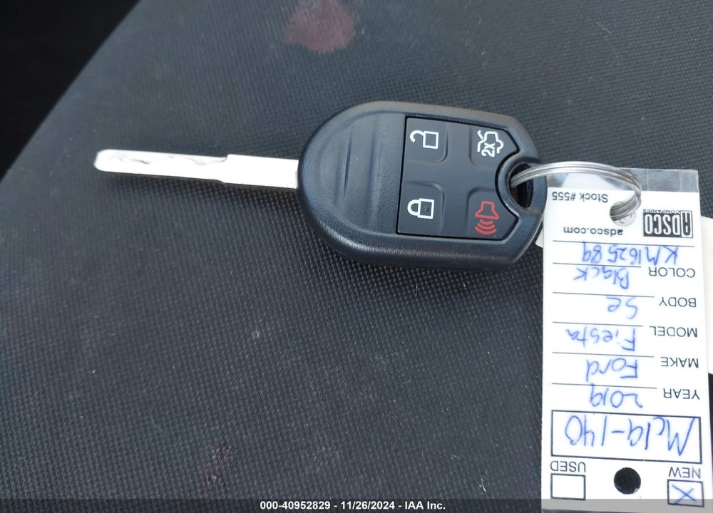 2019 FORD FIESTA SE VIN: 3FADP4BJ3KM162589