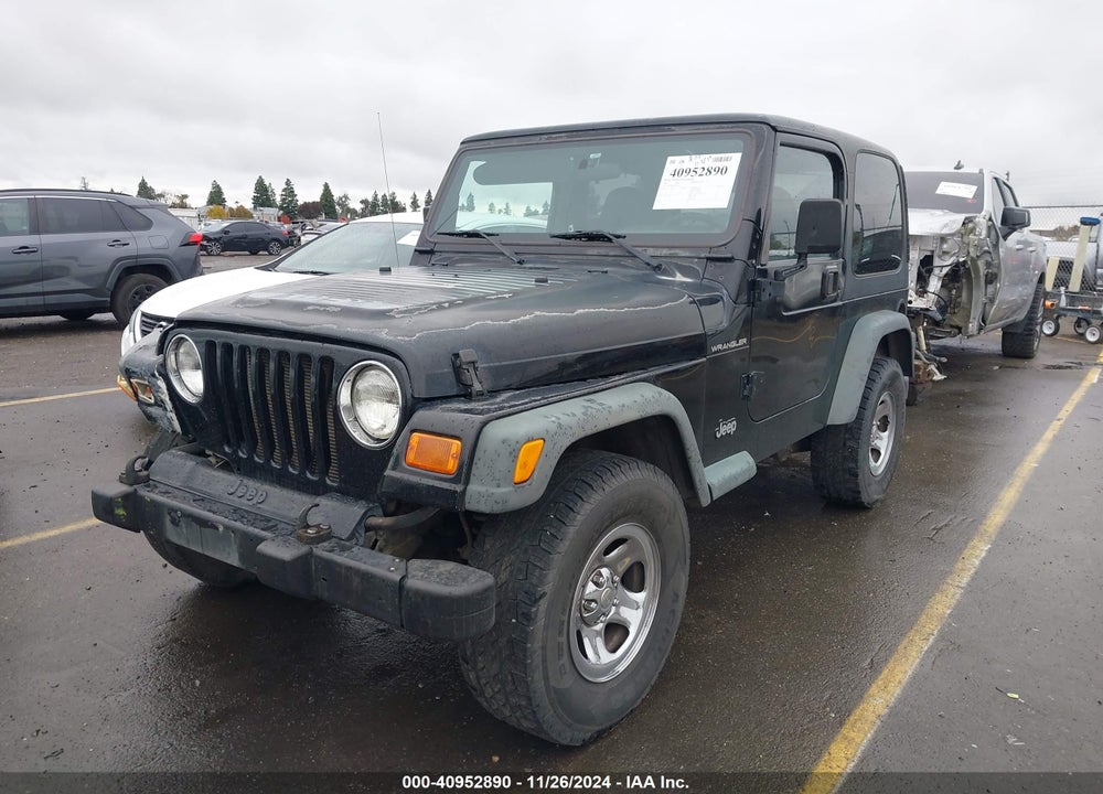 2002 JEEP WRANGLER X VIN: 1J4FA39S82P754572