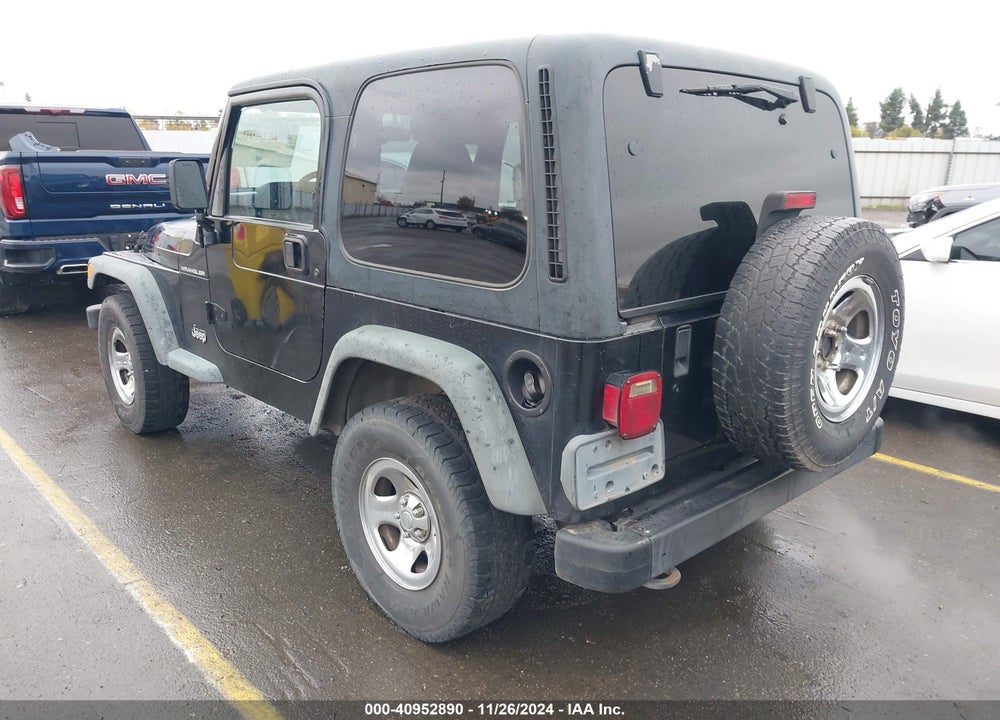 2002 JEEP WRANGLER X VIN: 1J4FA39S82P754572