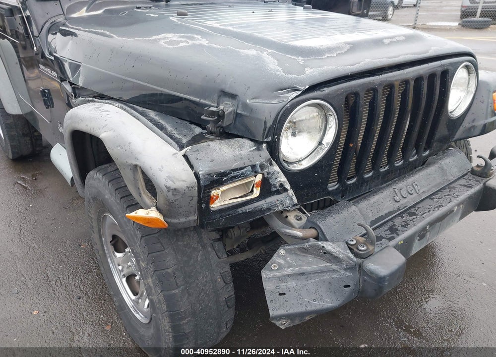 2002 JEEP WRANGLER X VIN: 1J4FA39S82P754572