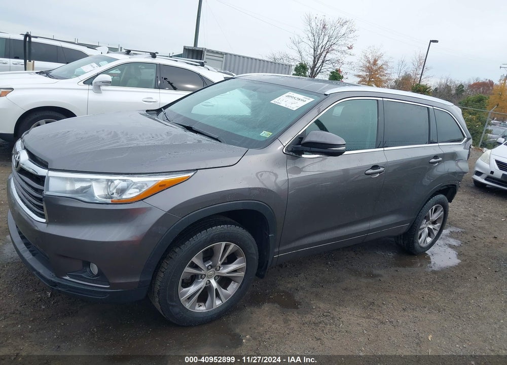 2015 TOYOTA HIGHLANDER XLE V6 VIN: 5TDJKRFH7FS164271