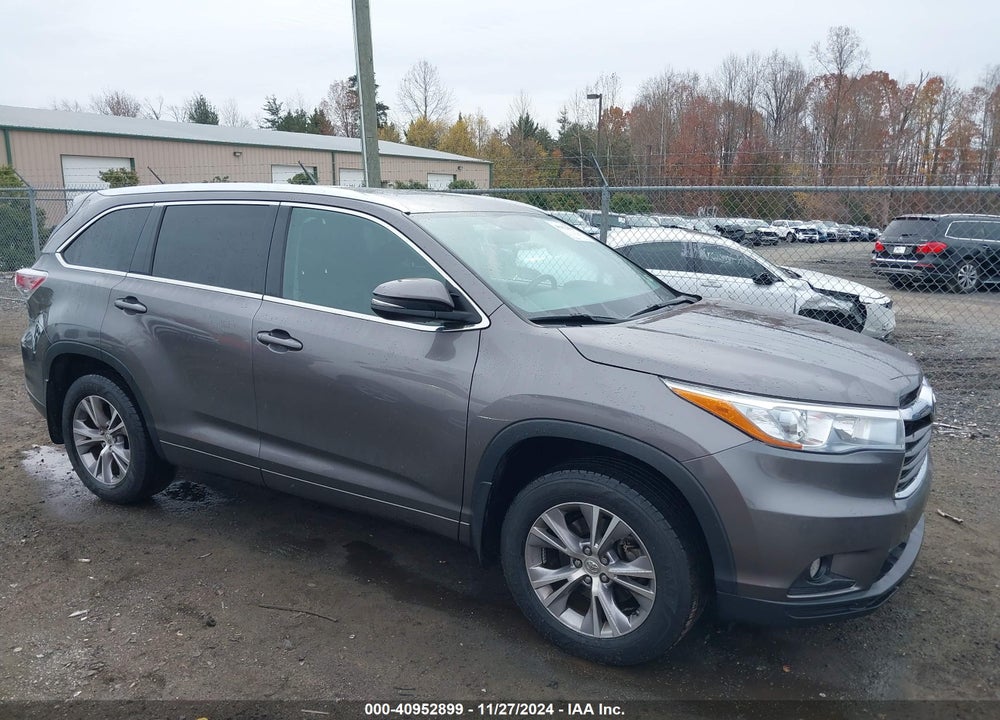 2015 TOYOTA HIGHLANDER XLE V6 VIN: 5TDJKRFH7FS164271