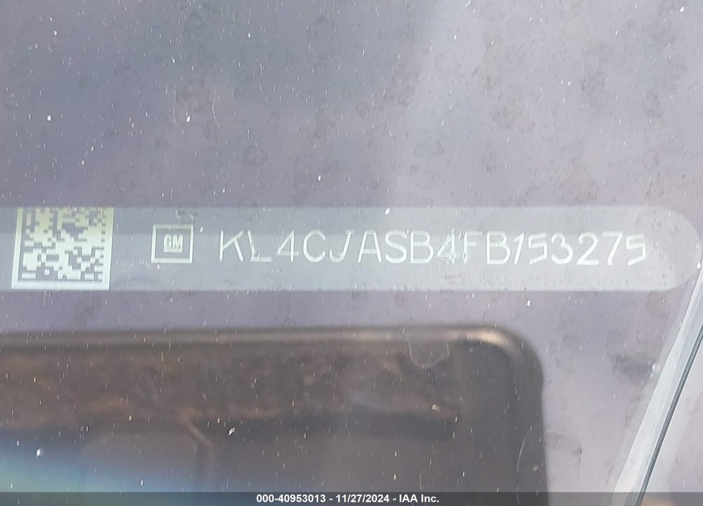 2015 BUICK ENCORE VIN: KL4CJASB4FB153275