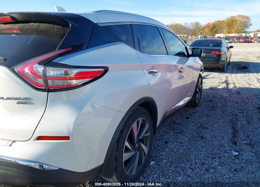 2018 NISSAN MURANO PLATINUM VIN: 5N1AZ2MH9JN174655