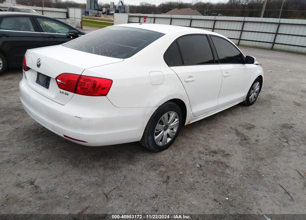 2011 VOLKSWAGEN JETTA 2.5L SE VIN: 3VWDZ7AJ2BM301387