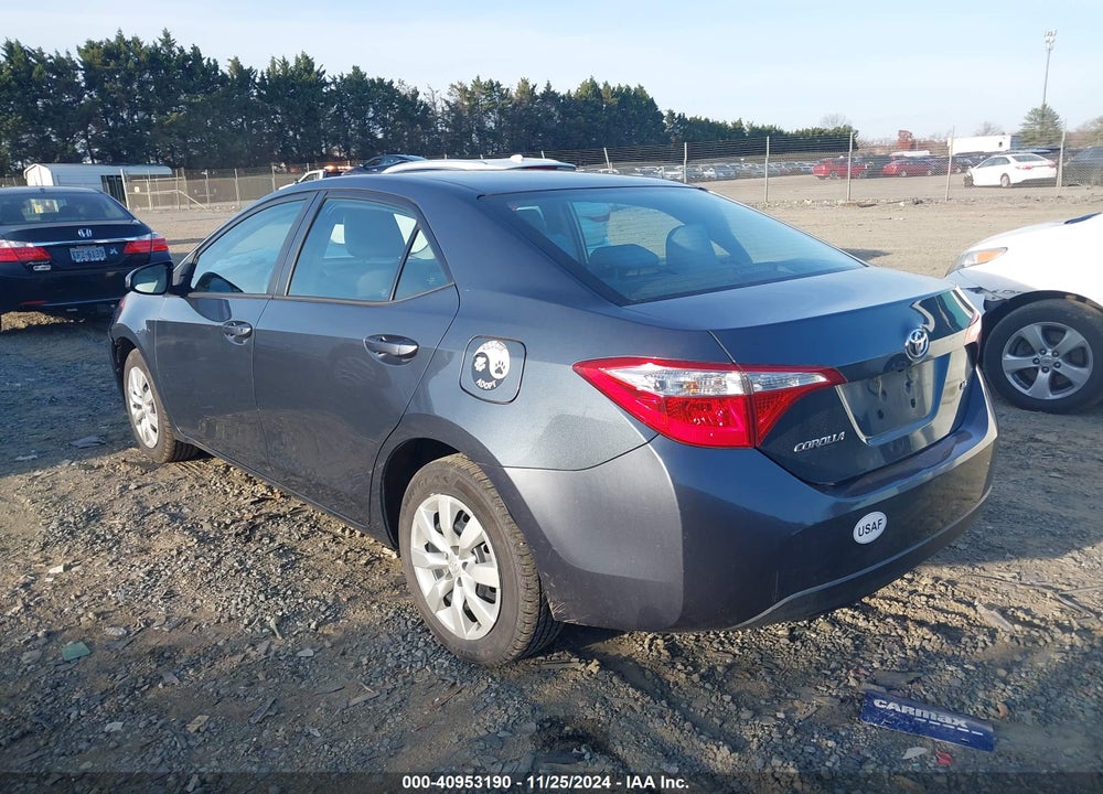 2016 TOYOTA COROLLA LE VIN: 2T1BURHE5GC560548