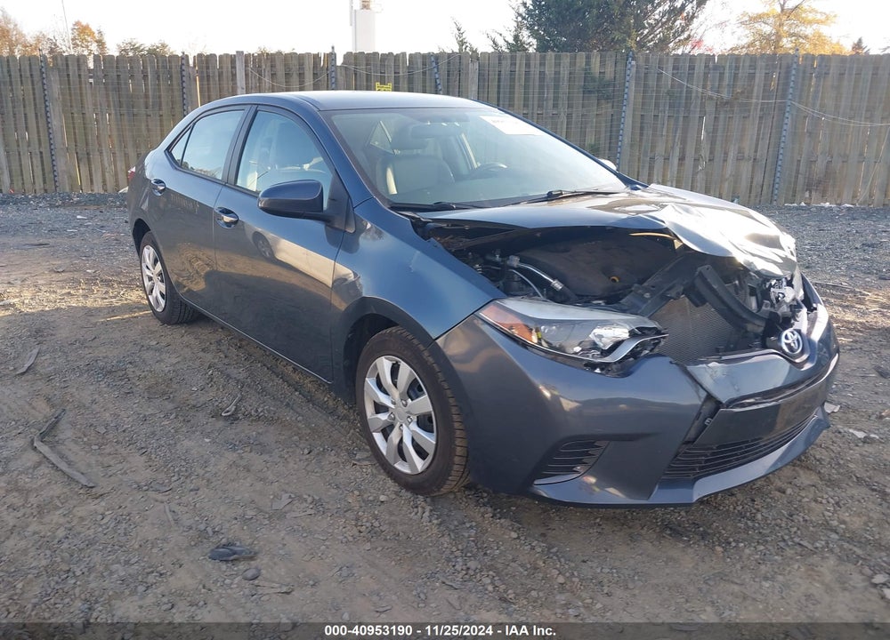2016 TOYOTA COROLLA LE VIN: 2T1BURHE5GC560548
