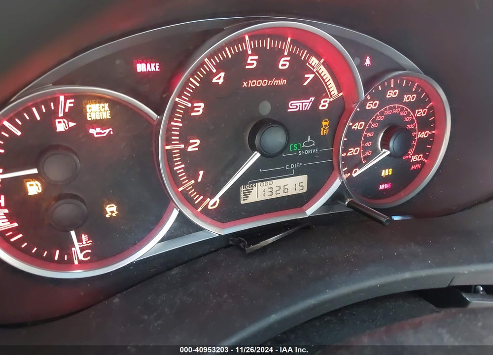 2013 SUBARU IMPREZA WRX STI LIMITED VIN: JF1GV8J6XDL013513