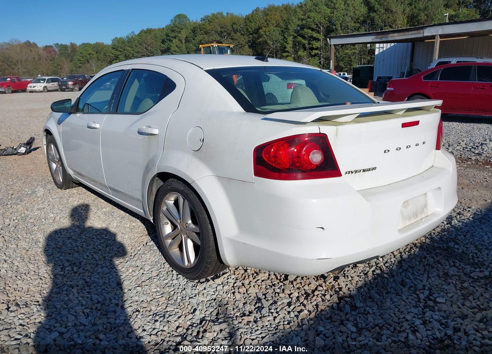 2013 DODGE AVENGER SE V6 VIN: 1C3CDZAG5DN509189