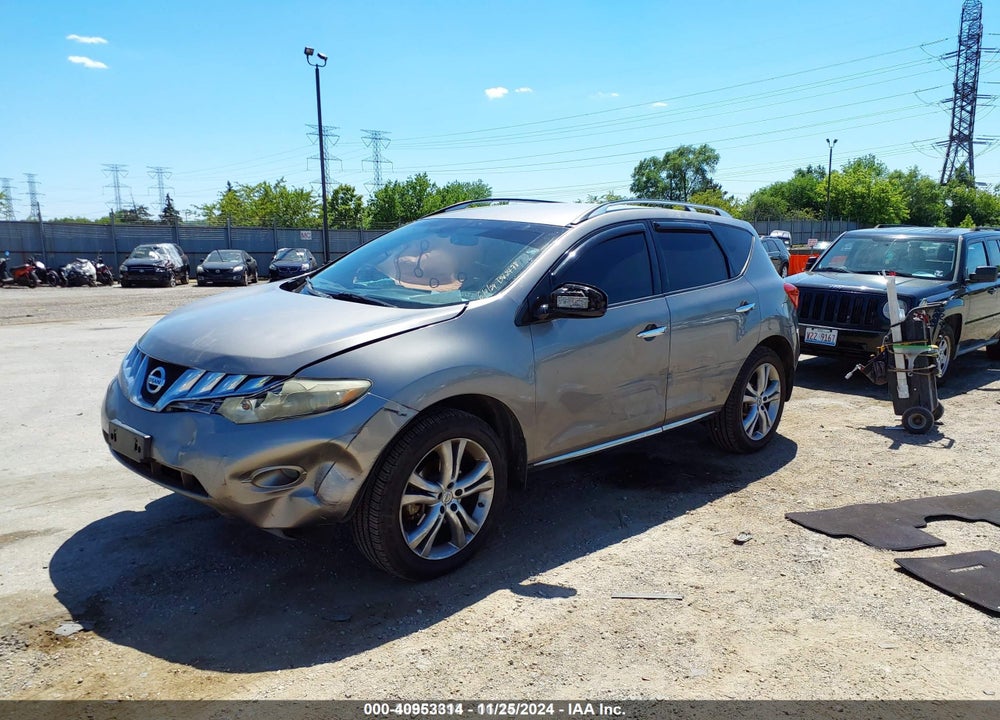 2009 NISSAN MURANO VIN: JN8AZ18W39W123251