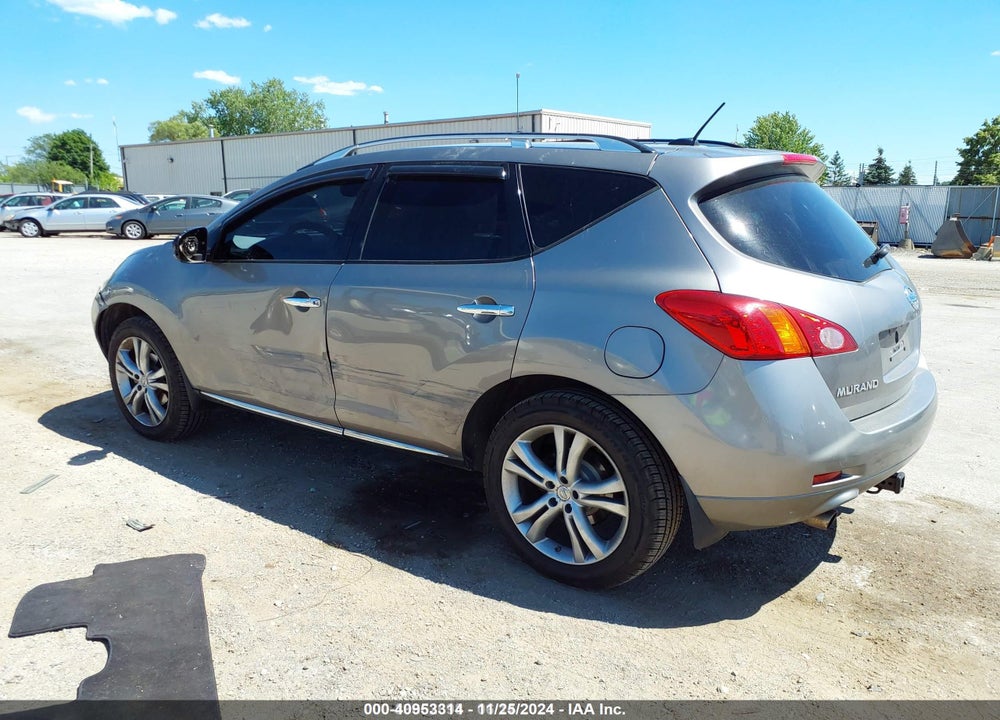 2009 NISSAN MURANO VIN: JN8AZ18W39W123251