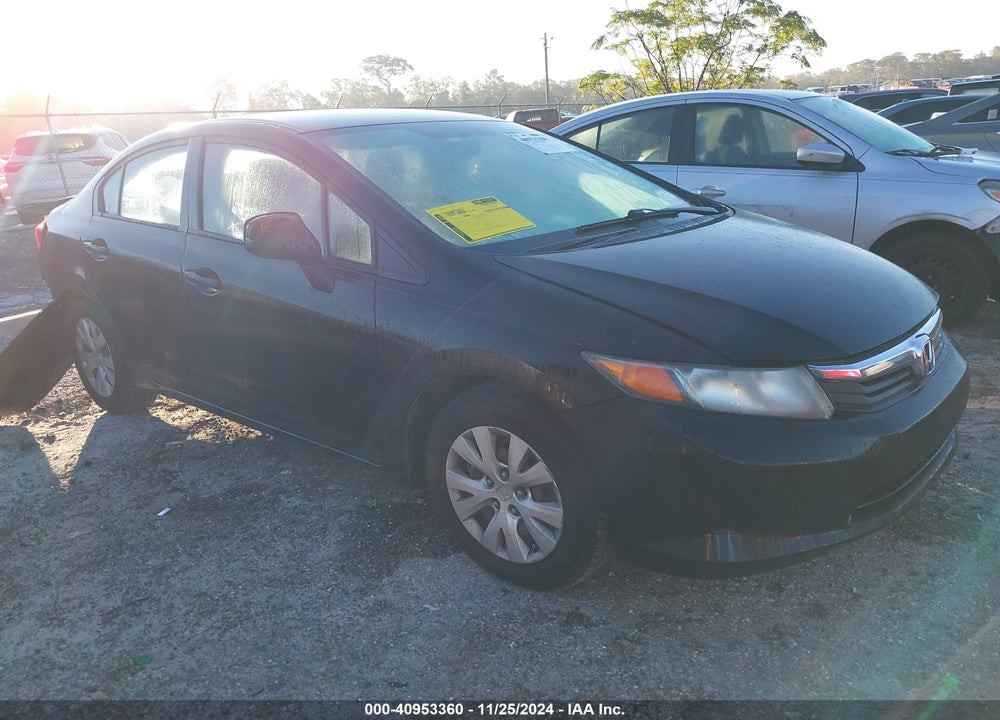 2012 HONDA CIVIC LX VIN: 2HGFB2F57CH308979