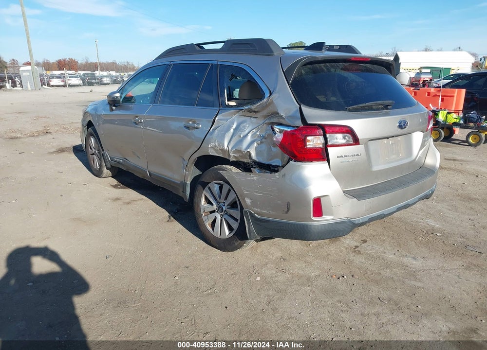 2016 SUBARU OUTBACK 2.5I PREMIUM VIN: 4S4BSAFC3G3308830