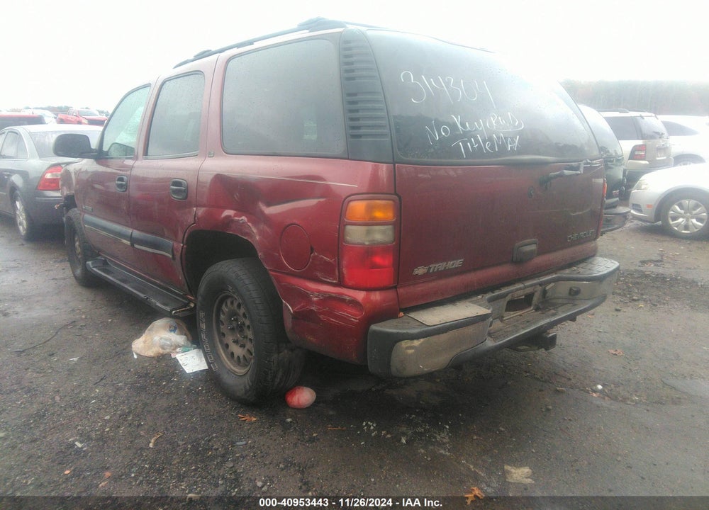 2001 CHEVROLET TAHOE LS VIN: 1GNEC13T51J314304