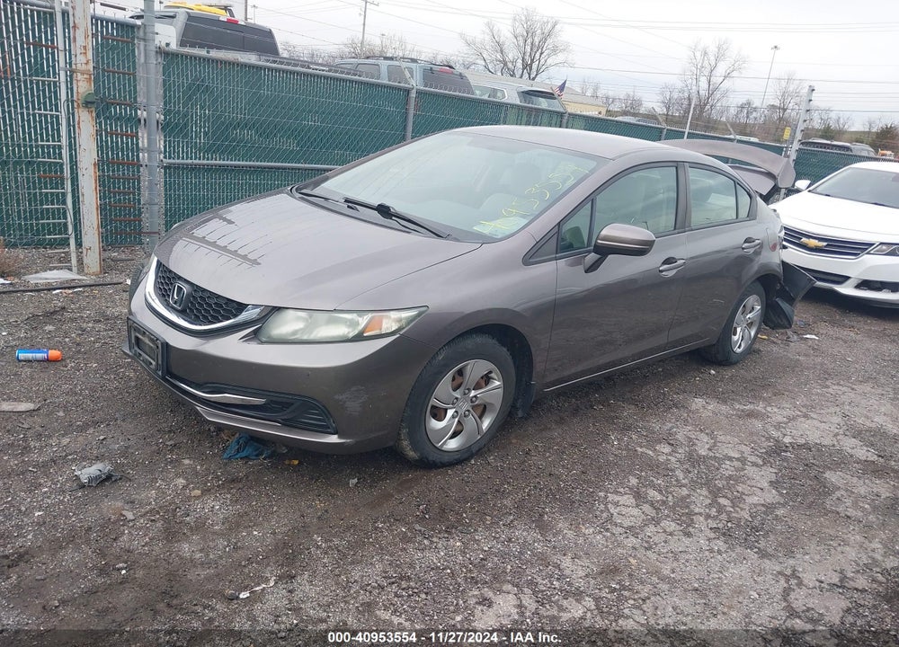 2014 HONDA CIVIC LX VIN: 19XFB2F57EE052839