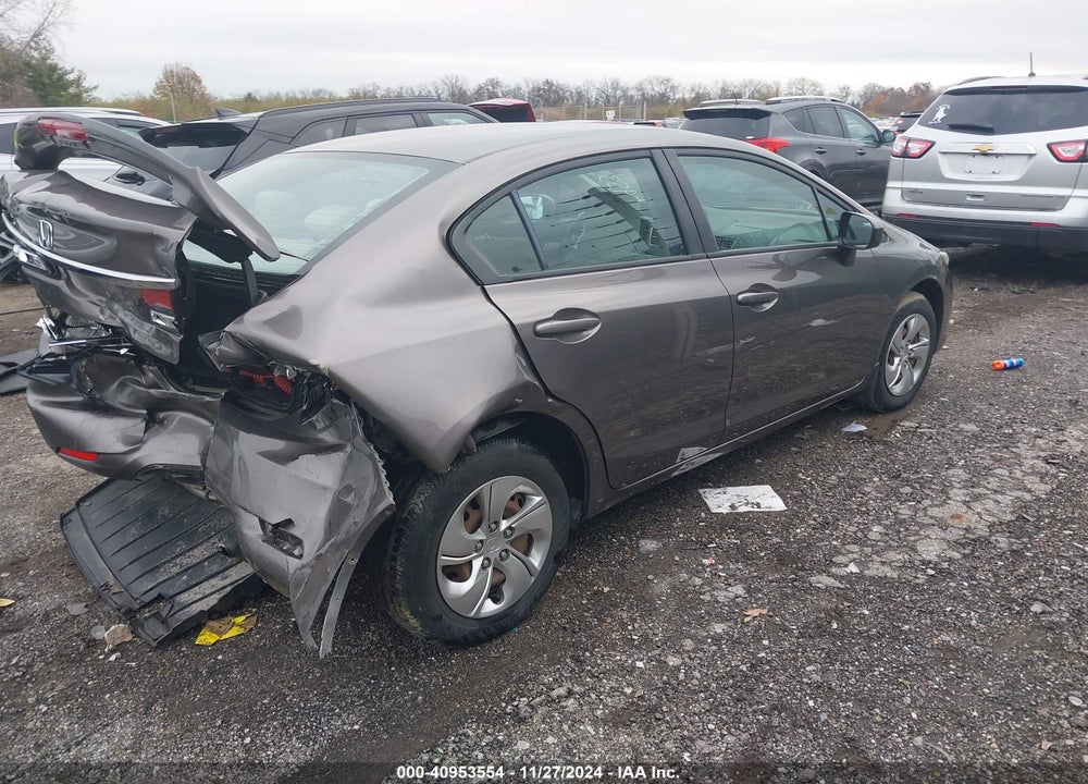 2014 HONDA CIVIC LX VIN: 19XFB2F57EE052839