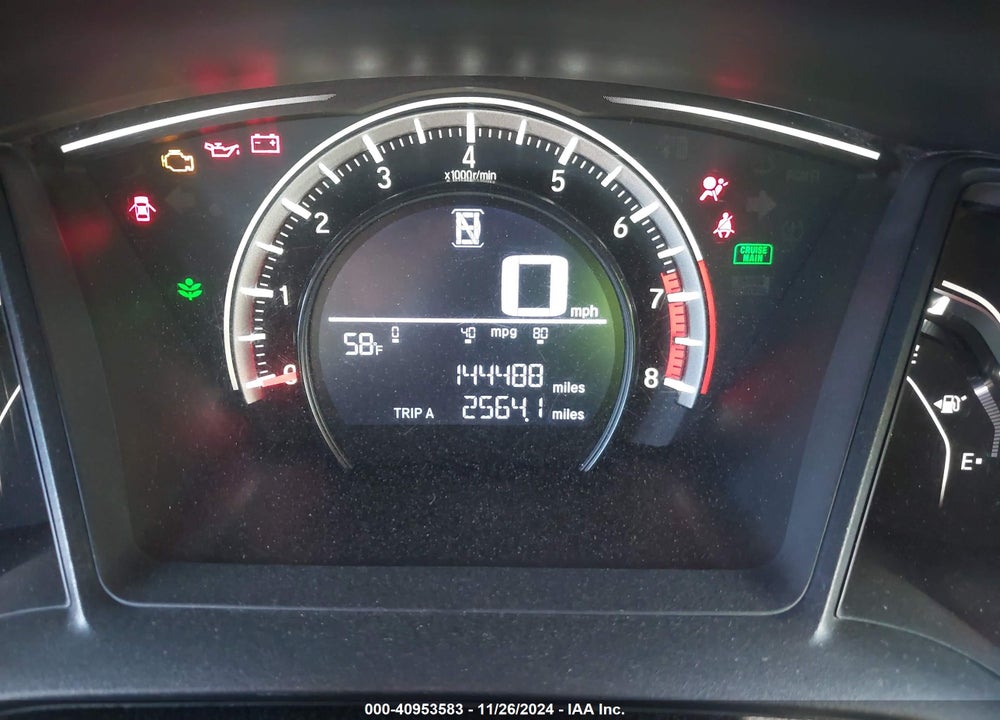 2016 HONDA CIVIC VIN: 2HGFC2F58GH569394