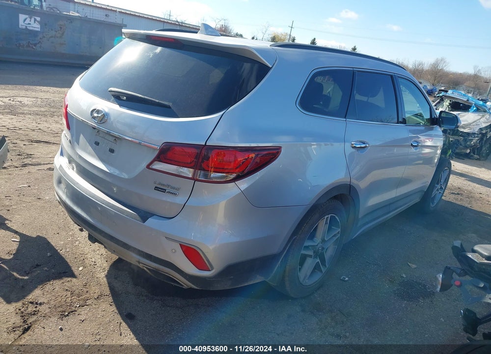 2017 HYUNDAI SANTA FE LIMITED ULTIMATE VIN: KM8SRDHF0HU222312