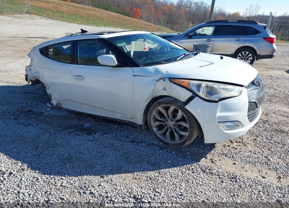 2013 HYUNDAI VELOSTER BASE W/BLACK VIN: KMHTC6AD7DU151842