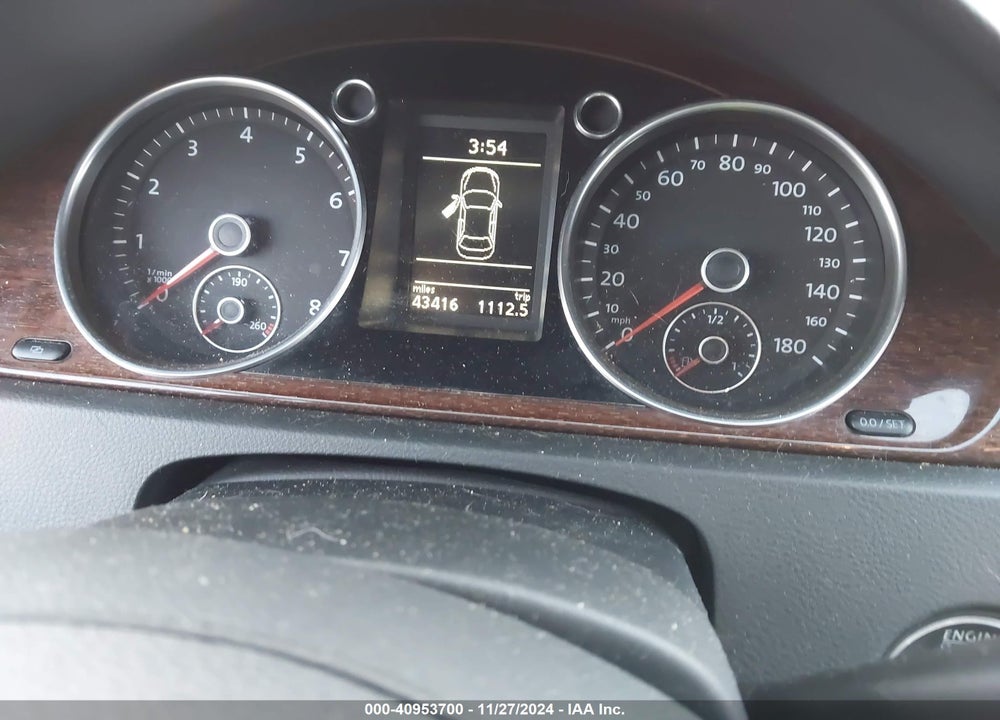 2012 VOLKSWAGEN CC LUX PLUS VIN: WVWHP7ANXCE538410