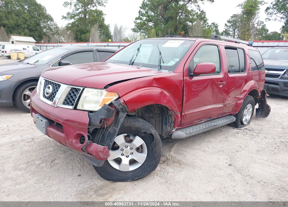 2006 NISSAN PATHFINDER SE VIN: 5N1AR18U66C629188